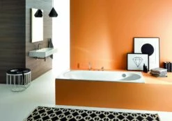 Bette BetteComodo Baignoire 1640-003PLUS 170x75x45cm, Trop-plein à L'arrière, Pied à Droite, Vernis, Beige Bahama -Fournitures De Salle De Bain Soldes Bette BetteComodo baignoire 1640 003PLUS 170x75x45cm trop plein a land 39arriere pied a droite vernis beige bahama 6