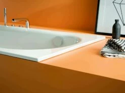 Bette BetteComodo Baignoire 1642-006AR, PLUS 170x75x45cm, Trop-plein à L'avant, Pied à Droite, Antidérapant / Glacis, Jasmin -Fournitures De Salle De Bain Soldes Bette BetteComodo baignoire 1642 006AR PLUS 170x75x45cm trop plein a land 39avant pied a droite antiderapant glacis jasmin 2