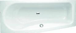 Bette BetteLuna Baignoire 2760-006 Jasmin, 170x75x45cm, Pied Incliné Côté Droit
