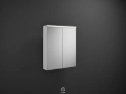 Burgbad Eqio Armoire De Toilette SPGS065 65x80x17cm, 2 Portes, Blanc Très Brillant -Fournitures De Salle De Bain Soldes Burgbad Eqio Armoire de toilette SPGS065 65x80x17cm 2 portes blanc tres brillant 2