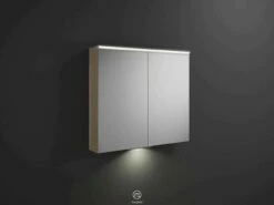 Burgbad Eqio Armoire Miroir SPGT090F3180 90 X 80 X 17 Cm, Décor Chêne Cachemire