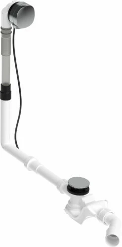 Duravit Garniture De Vidage Et Trop-plein 792203000001000 Câble Bowden Longueur 65 Cm, D= 5,2 Cm, Avec Bec Verseur, Chromé