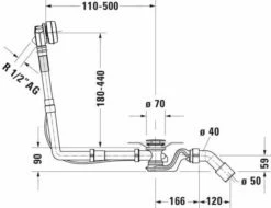 Duravit Garniture De Vidage Et Trop-plein 792203000001000 Câble Bowden Longueur 65 Cm, D= 5,2 Cm, Avec Bec Verseur, Chromé 11 Duravit Garniture De Vidage Et Trop-plein 792203000001000 Câble Bowden Longueur 65 Cm, D= 5,2 Cm, Avec Bec Verseur, Chromé -Fournitures De Salle De Bain Soldes Duravit Garniture de vidage et trop plein 792203000001000 Cable Bowden longueur 65 cm d 52 cm avec bec verseur chrome 4