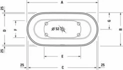 Duravit Luv Oval Baignoire 700461000000000 160 X 75 X 46 Cm, à Poser, 2 Dossiers, Blanc -Fournitures De Salle De Bain Soldes Duravit Luv Oval baignoire 700461000000000 160 x 75 x 46 cm a poser 2 dossiers blanc 9