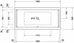 Duravit Baignoire Starck 700340000000000 190 X 90 Cm, Blanc, Version 700340000000000 -Fournitures De Salle De Bain Soldes Duravit baignoire Starck 700340000000000 190 x 90 cm blanc version 700340000000000 5