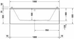 Duravit Baignoire Starck 700340000000000 190 X 90 Cm, Blanc, Version 700340000000000 -Fournitures De Salle De Bain Soldes Duravit baignoire Starck 700340000000000 190 x 90 cm blanc version 700340000000000 8