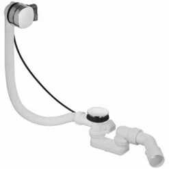 Duravit Déchets Et Un Ensemble De Trop - Plein Pour 791222000001000 Happy D.2 Une Baignoire Avec Une Entrée D'eau, Chromé