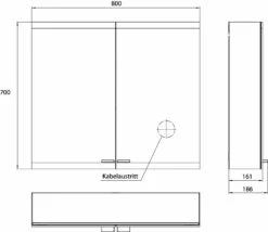 Emco Asis Evo Armoire De Toilette éclairée En Saillie 939708104 800x700mm, 2 Portes, Sans Système D'éclairage, Sans Chauffage De Miroir -Fournitures De Salle De Bain Soldes Emco Asis Evo Armoire de toilette eclairee en saillie 939708104 800x700mm 2 portes sans systeme dand 39eclairage sans chauffage de miroir 9