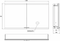 Emco Asis Evo Armoire De Toilette éclairée Encastrée 939708016 1200x700mm, 2 Portes, Avec Système D'éclairage, Sans Chauffage Des Rétroviseurs -Fournitures De Salle De Bain Soldes Emco Asis Evo Armoire de toilette eclairee encastree 939708016 1200x700mm 2 portes avec systeme dand 39eclairage sans chauffage des retroviseurs 9