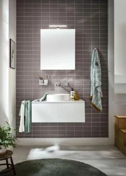 Emco Asis Mee Armoire à Miroir éclairée En Saillie 949805050 600 X 746 Mm, 2 Portes, Aluminium