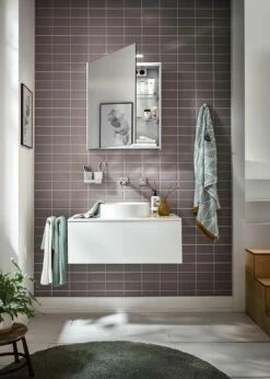 Emco Asis Mee Armoire à Miroir éclairée En Saillie 949805050 600 X 746 Mm, 2 Portes, Aluminium -Fournitures De Salle De Bain Soldes Emco Asis Mee armoire a miroir eclairee en saillie 949805050 600 x 746 mm 2 portes aluminium 3