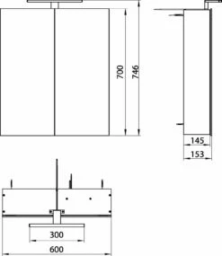Emco Asis Mee Armoire à Miroir éclairée En Saillie 949805050 600 X 746 Mm, 2 Portes, Aluminium -Fournitures De Salle De Bain Soldes Emco Asis Mee armoire a miroir eclairee en saillie 949805050 600 x 746 mm 2 portes aluminium 7