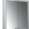 Emco Asis Prestige 2 Armoire De Toilette éclairée En Saillie 989708001 588x639mm, Avec Système D'éclairage