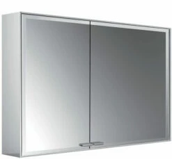Emco Asis Prestige 2 Armoire De Toilette éclairée En Saillie 989708006 988x639mm, Porte Large à Droite, Avec Système D'éclairage