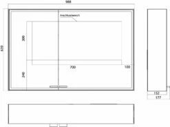 Emco Asis Prestige 2 Armoire De Toilette éclairée En Saillie 989708006 988x639mm, Porte Large à Droite, Avec Système D'éclairage -Fournitures De Salle De Bain Soldes Emco Asis Prestige 2 armoire de toilette eclairee en saillie 989708006 988x639mm porte large a droite avec systeme dand 39eclairage 7