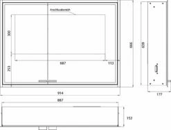 Emco Asis Prestige 2 Armoire De Toilette éclairée Encastrée 989708104 915x666mm, Porte Large à Droite, Avec Système D'éclairage -Fournitures De Salle De Bain Soldes Emco Asis Prestige 2 armoire de toilette eclairee encastree 989708104 915x666mm porte large a droite avec systeme dand 39eclairage 7