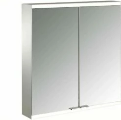 Emco Asis Prime 2 Armoire Miroir éclairé 949 705 023 600mm, Surface, Miroir Paroi Arrière