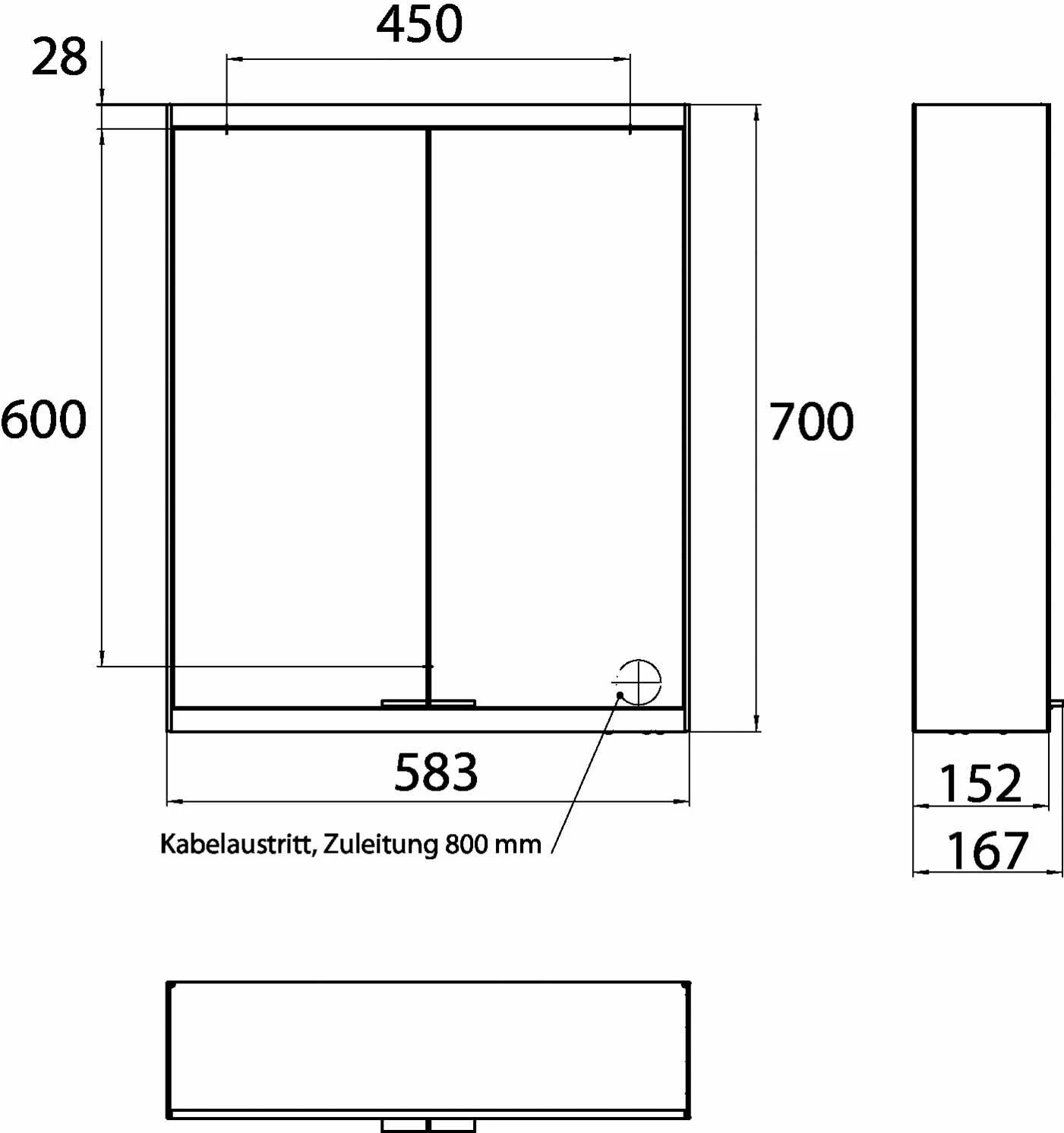 Emco Asis Prime 2 Armoire Miroir éclairé 949 705 023 600mm, Surface, Miroir Paroi Arrière 10 Emco Asis Prime 2 Armoire Miroir éclairé 949 705 023 600mm, Surface, Miroir Paroi Arrière – Image 8