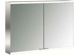 Emco Asis Prime 2 Armoire De Toilette éclairée En Saillie 949705045 1000x700mm, 2 Portes, Paroi Arrière Spiegel