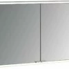 Emco Asis Prime 2 Armoire De Toilette éclairée En Saillie 949706147 1300x700mm, Avec Kit D'éclairage, 2 Portes, Paroi Arrière Blanc
