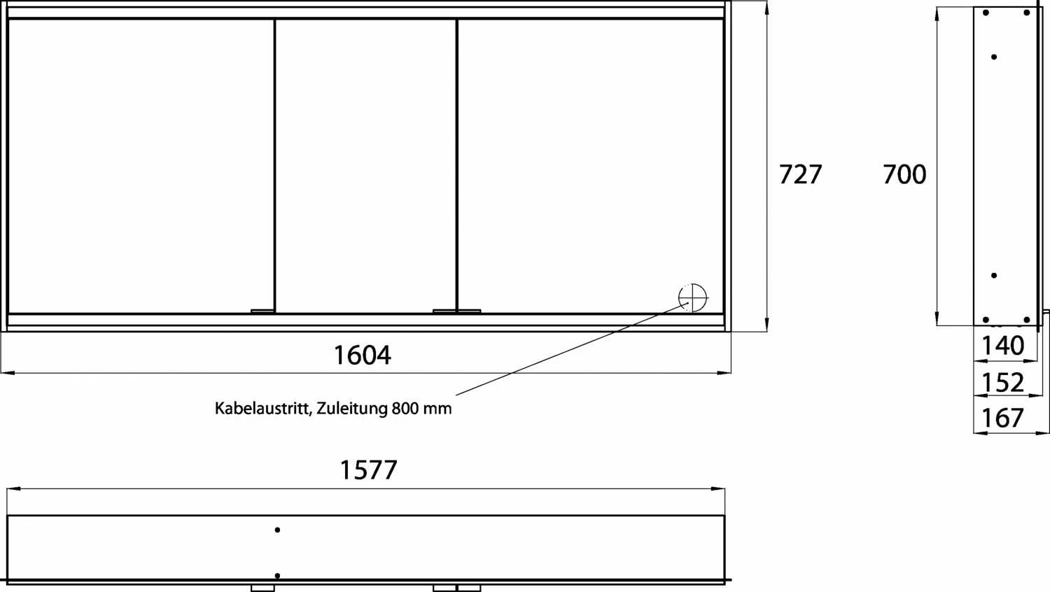 Emco Asis Prime 2 Encastré Illuminé Armoire De Toilette 949706158 1600x730mm, Avec Le Paquet De Lumière, 3 Portes, Blanc Arrière Blanc 10 Emco Asis Prime 2 Encastré Illuminé Armoire De Toilette 949706158 1600x730mm, Avec Le Paquet De Lumière, 3 Portes, Blanc Arrière Blanc – Image 8