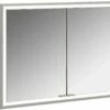 Emco Asis Prime Armoire à Miroir éclairée Encastrée 949705193 1000x730mm, 2 Portes, Paroi Arrière Blanc