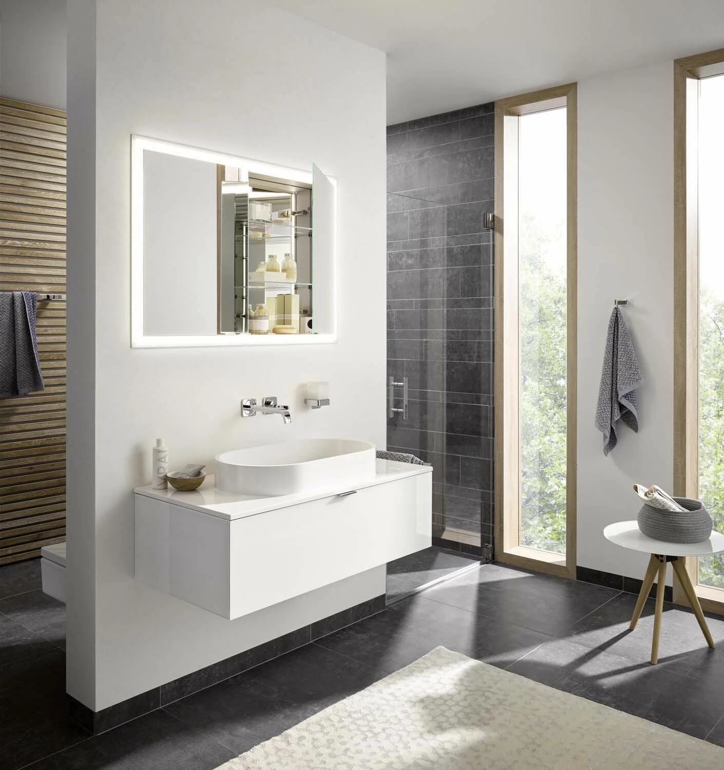 Emco Asis Prime Armoire De Toilette éclairée Encastrée 949705195 1300x730mm, 2 Portes, Paroi Arrière Blanc 6 Emco Asis Prime Armoire De Toilette éclairée Encastrée 949705195 1300x730mm, 2 Portes, Paroi Arrière Blanc – Image 4