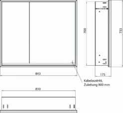 Emco Loft Armoire à Miroir éclairée à Encastrer 979805109 800x733mm, LED, 2 Portes, Porte Large à Droite, Aluminium/ Spiegel -Fournitures De Salle De Bain Soldes Emco Loft armoire a miroir eclairee a encastrer 979805109 800x733mm LED 2 portes porte large a droite aluminium Spiegel 7