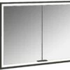 Emco Prime Armoire à Miroir éclairée à Encastrer 949713393 1000x730mm, Avec Kit D'éclairage, 2 Portes, Noir/miroir -Fournitures De Salle De Bain Soldes Emco prime armoire a miroir eclairee a encastrer 949713393 1000x730mm avec kit dand 39eclairage 2 portes noir miroir