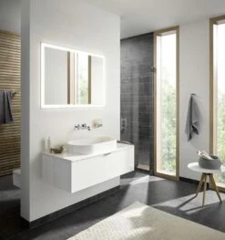 Emco Prime Armoire à Miroir éclairée à Encastrer 949713393 1000x730mm, Avec Kit D'éclairage, 2 Portes, Noir/miroir -Fournitures De Salle De Bain Soldes Emco prime armoire a miroir eclairee a encastrer 949713393 1000x730mm avec kit dand 39eclairage 2 portes noir miroir 3