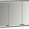 Emco Prime Armoire à Miroir éclairée à Encastrer 949713597 1400x730mm, 3 Portes, Noir/miroir -Fournitures De Salle De Bain Soldes Emco prime armoire a miroir eclairee a encastrer 949713597 1400x730mm 3 portes noir miroir