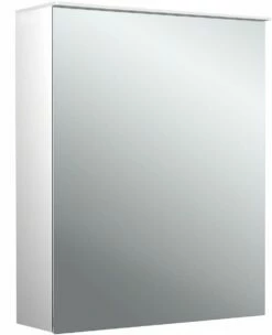 Emco Pure 2 Armoire à Miroir éclairée En Saillie Design 979705401 600x711mm, LED, Avec Voile Lumineux, Aluminium