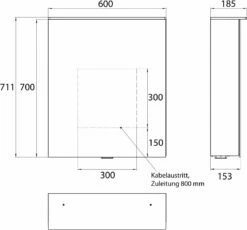 Emco Pure 2 Armoire à Miroir éclairée En Saillie Design 979705401 600x711mm, LED, Avec Voile Lumineux, Aluminium -Fournitures De Salle De Bain Soldes Emco pure 2 armoire a miroir eclairee en saillie design 979705401 600x711mm LED avec voile lumineux aluminium 6