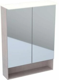 Geberit Acanto Armoire à Miroir 500644002 Chêne Mystique, 59,5x83x21,5cm, Avec LED