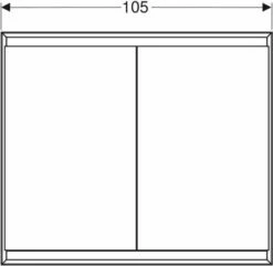 Geberit One Armoire à Glace 505804002 105 X 90 X 15 Cm, Blanc / Aluminium Thermolaqué, Avec ComfortLight, 2 Portes -Fournitures De Salle De Bain Soldes Geberit One armoire a glace 505804002 105 x 90 x 15 cm blanc aluminium thermolaque avec ComfortLight 2 portes 5