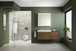 Geberit One Armoire De Toilette 505812002 75 X 90 X 15 Cm, Blanc/aluminium Revêtu Par Poudre, Avec ComfortLight, 2 Portes -Fournitures De Salle De Bain Soldes Geberit One armoire de toilette 505812002 75 x 90 x 15 cm blanc aluminium revetu par poudre avec ComfortLight 2 portes 1