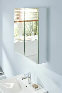 Geberit Option Armoire De Toilette 500582001 600x700x150mm, Avec éclairage, Deux Portes