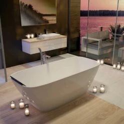 Hoesch Baignoire Hoesch Lasenia 4501.013 Blanc Matt, Solique, 160 X 75 Cm