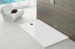 Hoesch Muna S Receveur De Douche En Fonte Minérale 4270XA.730 140 X 100 X 3 Cm, Gris Pierre, Solique