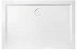 Hoesch Bac à Douche En Muna Minérale 4184747 100x90x3cm, Télégrey, Solique, Anti-glisse