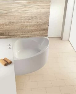 Hoesch Baignoire D'angle Spectra 3654.010 Blanc, 140x140cm Avec Tablier Intégré