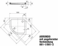 Kaldewei Arrondo Kaldewei Douche 460530003231 100x100x6,5cm, Avec Lambris, Effet Perlé Antidérapant, Pergamon -Fournitures De Salle De Bain Soldes Kaldewei Arrondo Kaldewei douche 460530003231 100x100x65cm avec lambris effet perle antiderapant pergamon 2