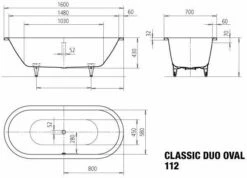 Kaldewei Baignoire Classic Duo Oval 112 112 160 X 70 X 43 Cm, Blanc, Effet Perlant, 291300013001 13 Kaldewei Baignoire Classic Duo Oval 112 112 160 X 70 X 43 Cm, Blanc, Effet Perlant, 291300013001 -Fournitures De Salle De Bain Soldes Kaldewei Baignoire Classic Duo Oval 112 112 160 x 70 x 43 cm blanc effet perlant 291300013001 5