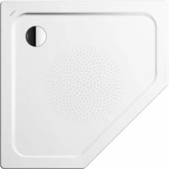 Kaldewei Cornezza Douche Match0 459235003001 100x100x2,5cm, Avec Support, Effet Perlant Antidérapant, Blanc