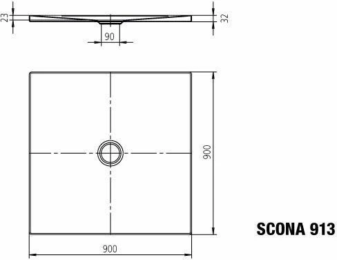Kaldewei Scona Kaldewei Douche 491330003701 90x90x2,3cm, Effet Perlant Antidérapant, Noir 7 Kaldewei Scona Kaldewei Douche 491330003701 90x90x2,3cm, Effet Perlant Antidérapant, Noir – Image 5