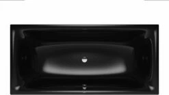 Kaldewei Silenio Baignoire 267834013701 190x90cm, Effet Perle Antidérapant Complet, Noir