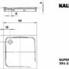 Kaldewei Superplan Douche 447048042728 100x100x2,5cm, Avec Support, Secure Plus, Crème Coquillage Mat 1 Kaldewei Superplan Douche 447048042728 100x100x2,5cm, Avec Support, Secure Plus, Crème Coquillage Mat -Fournitures De Salle De Bain Soldes Kaldewei Superplan douche 447048042728 100x100x25cm avec support Secure Plus creme coquillage mat