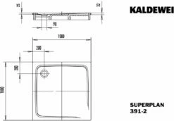 Kaldewei Superplan Douche 447048042728 100x100x2,5cm, Avec Support, Secure Plus, Crème Coquillage Mat