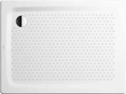 Kaldewei Superplan Douche Match0 430435040701 90x100x2,5cm, Avec Support, Antidérapant Complet, Noir