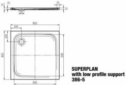 Kaldewei Superplan Douche Match0 447547983231 80x80x2,5cm, Avec Support Plat, Effet Perlant, Pergamon -Fournitures De Salle De Bain Soldes Kaldewei Superplan douche match0 447547983231 80x80x25cm avec support plat effet perlant pergamon 6